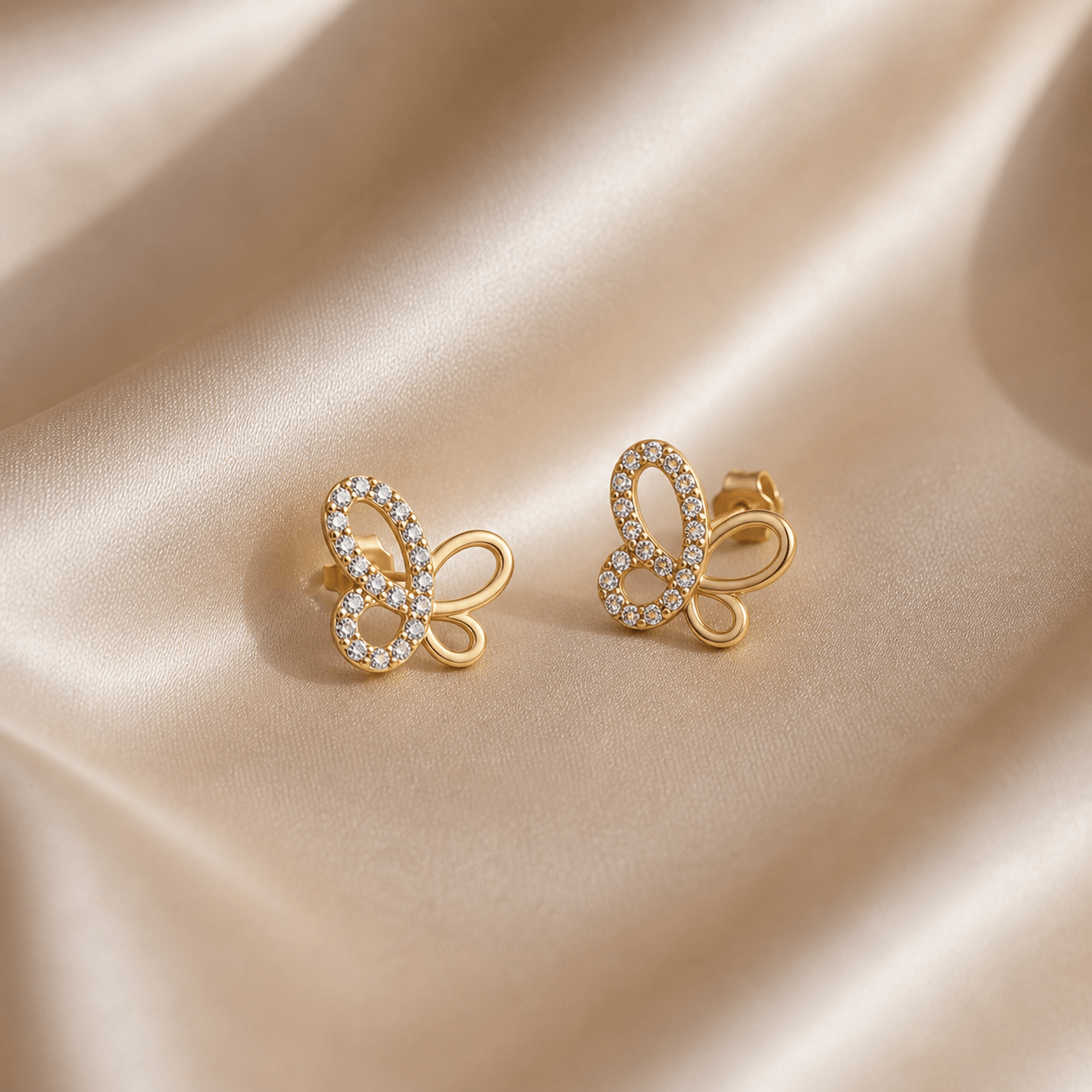 Boucles d’oreilles femme design papillon