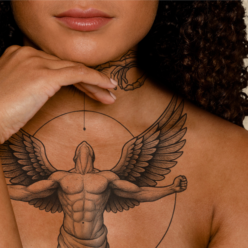 Temporary Tattoos, Angel Figure Temporary Tattoo